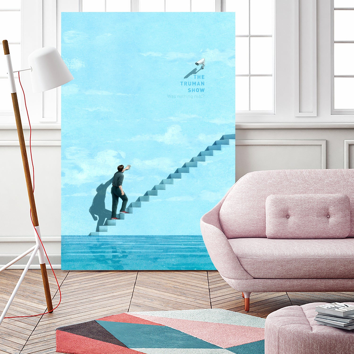 The Truman Show by Jason Ratliff on GIANT ART - blue digital painting