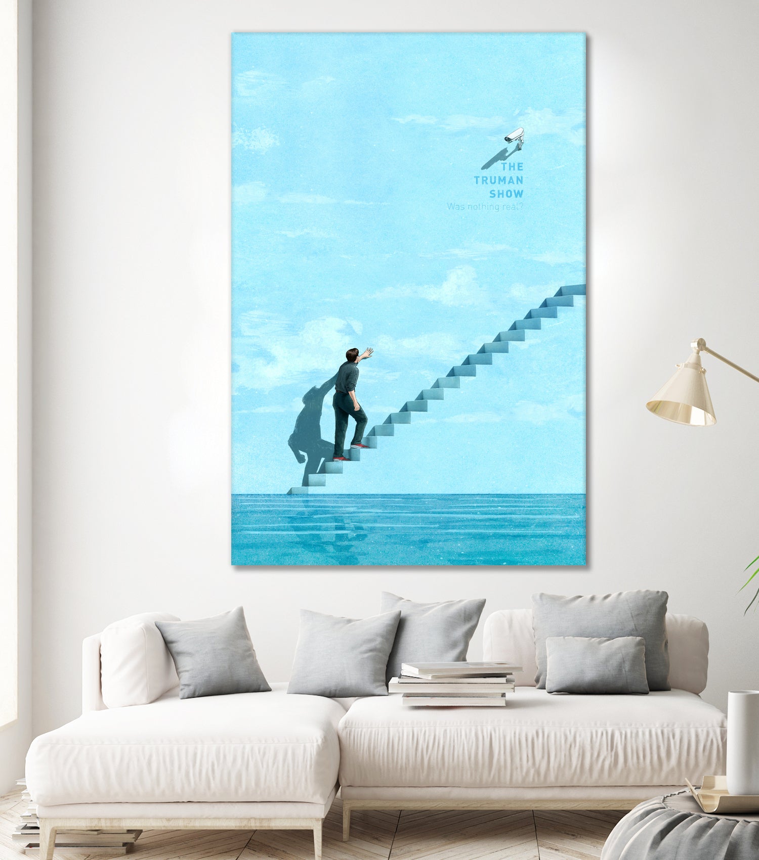 The Truman Show by Jason Ratliff on GIANT ART - blue digital painting