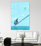 The Truman Show by Jason Ratliff on GIANT ART - blue digital painting