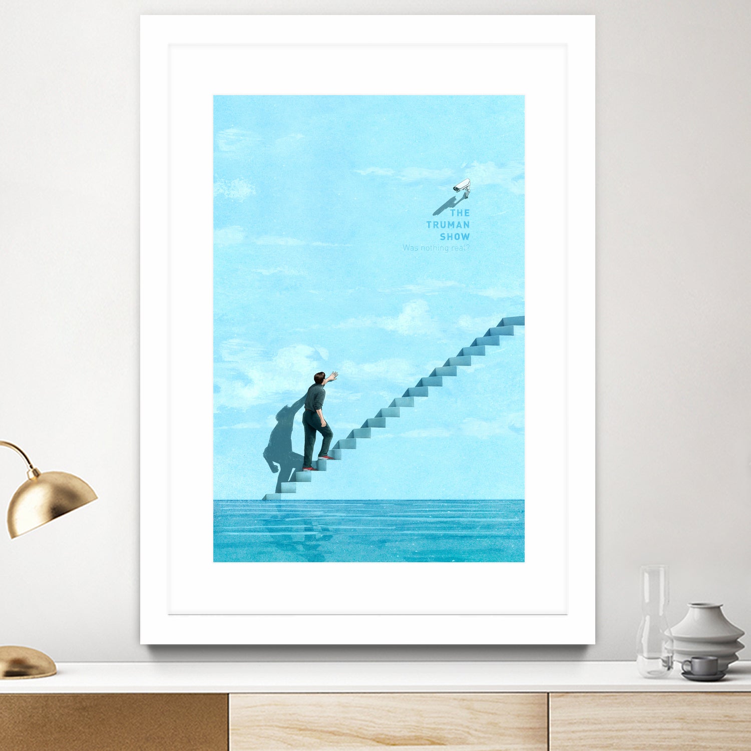 The Truman Show by Jason Ratliff on GIANT ART - blue digital painting