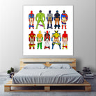 Super Hero Butts by Winston Chiu on GIANT ART - white digital drawing