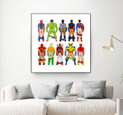 Super Hero Butts by Winston Chiu on GIANT ART - white digital drawing