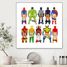 Super Hero Butts by Winston Chiu on GIANT ART - white digital drawing