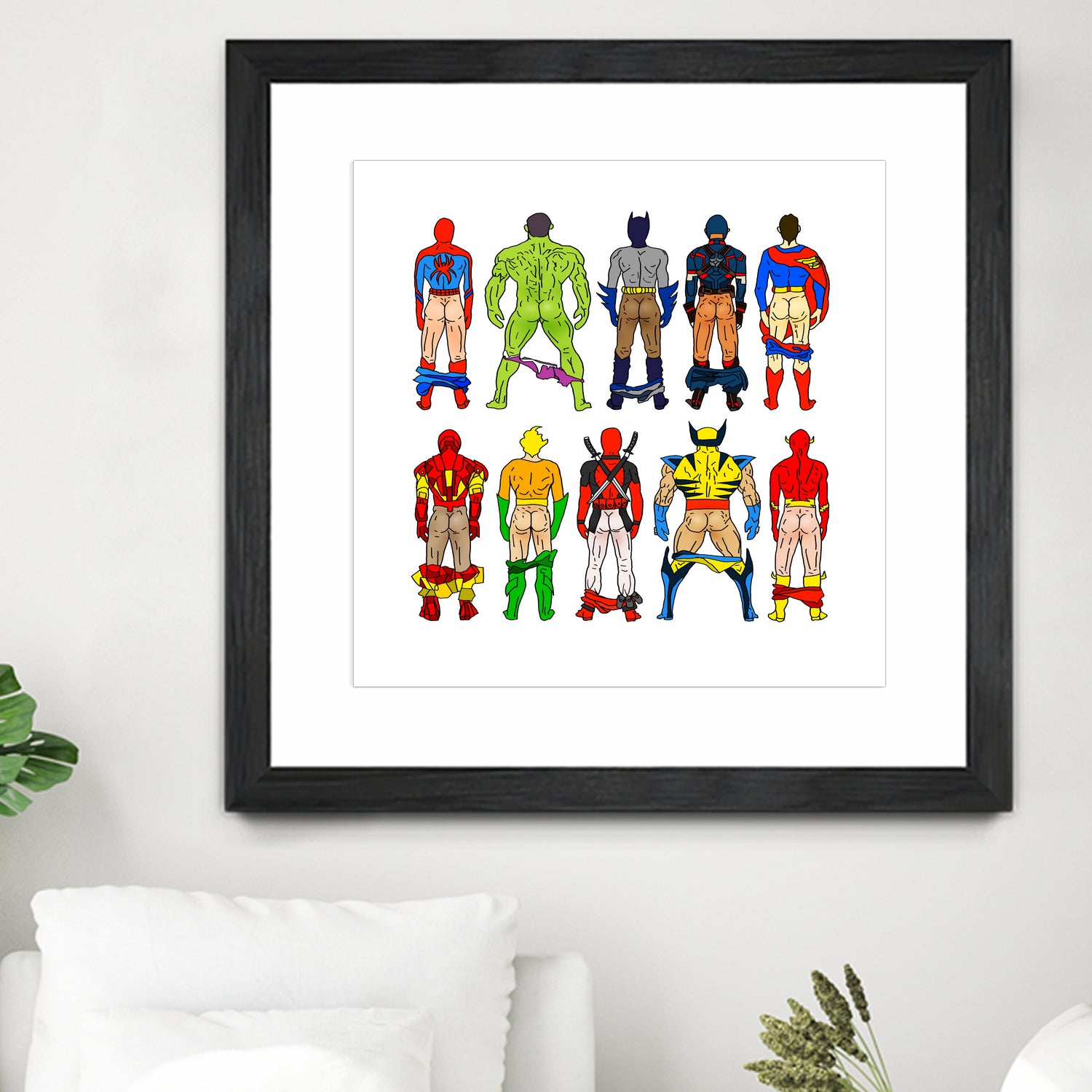 Super Hero Butts by Winston Chiu on GIANT ART - white digital drawing