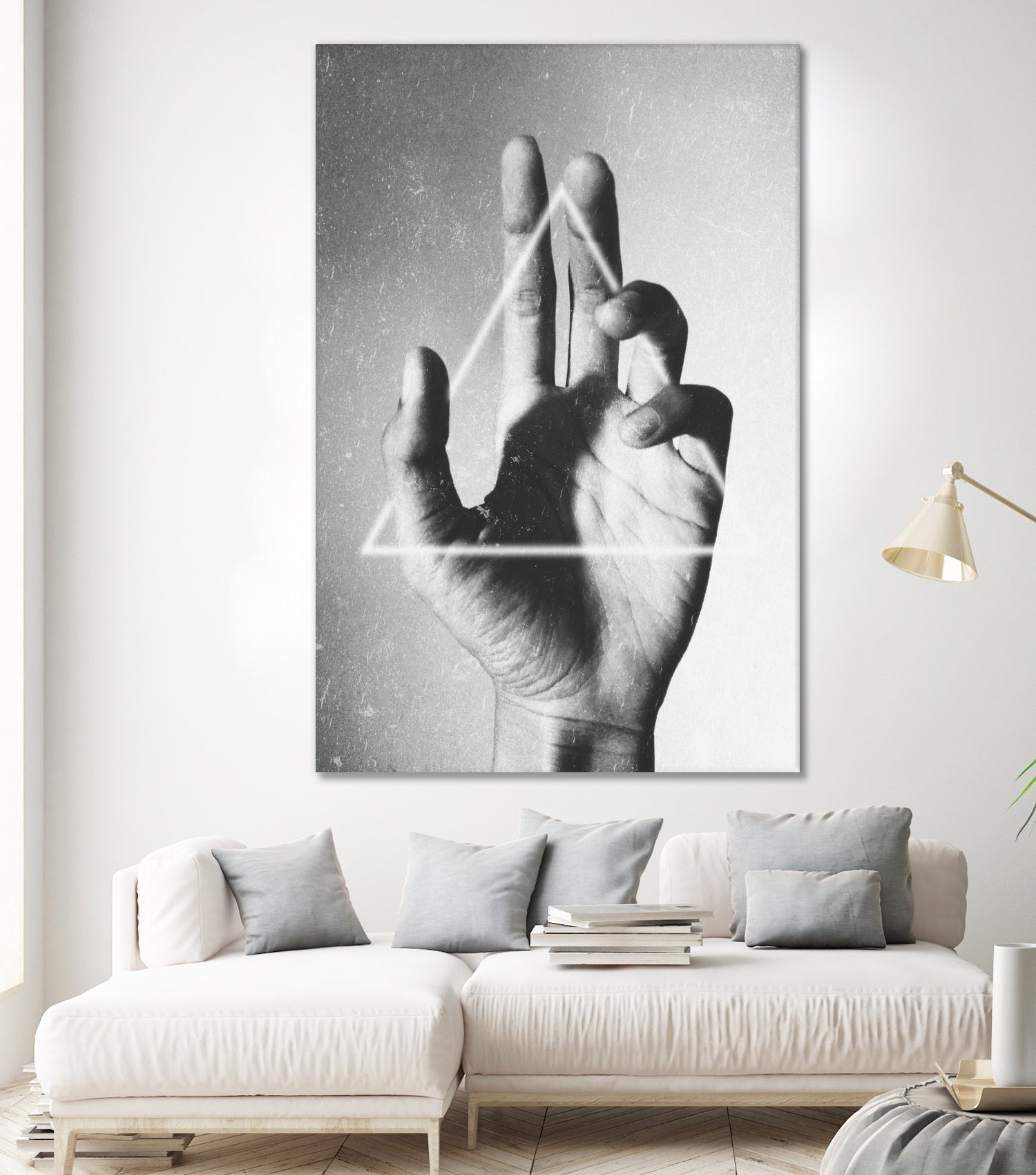 Hand + Triangle by Annisa Tiara Utami on GIANT ART - gray photo manipulation