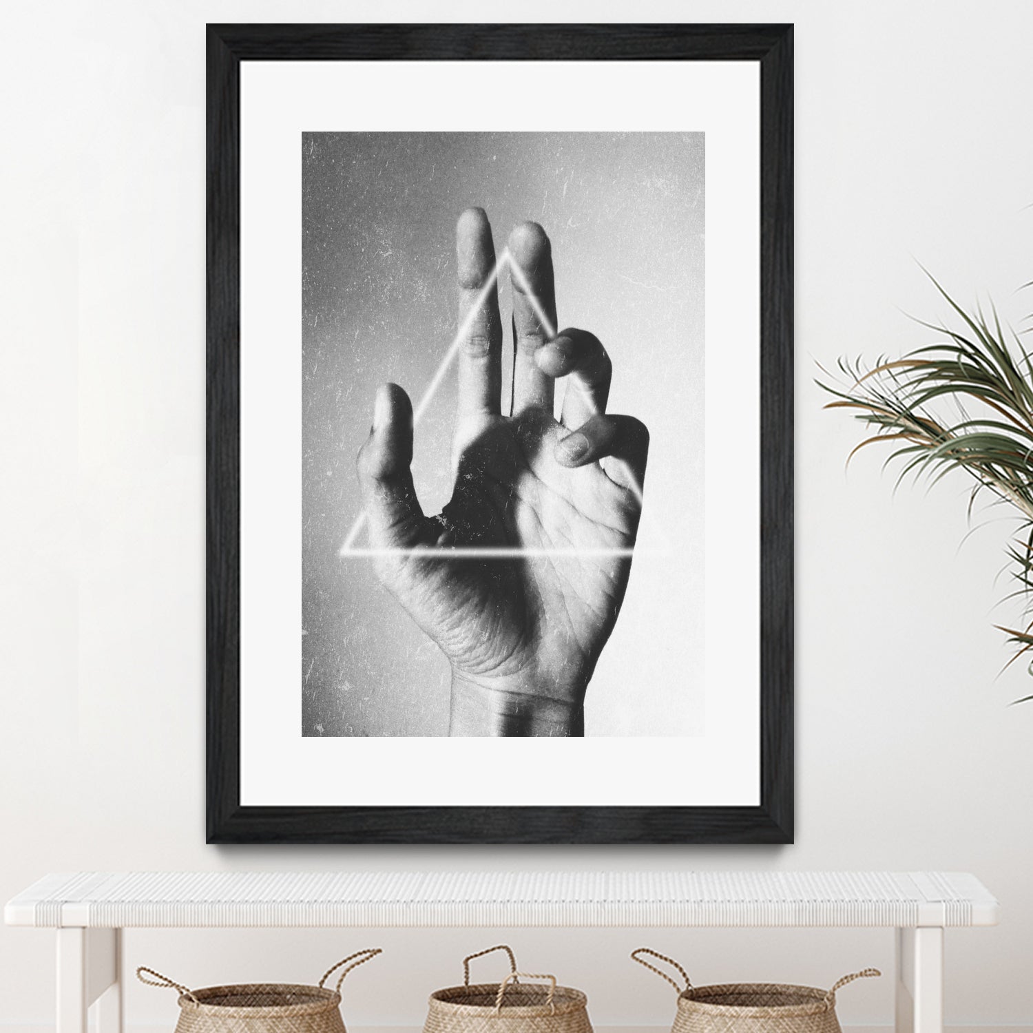 Hand + Triangle by Annisa Tiara Utami on GIANT ART - gray photo manipulation