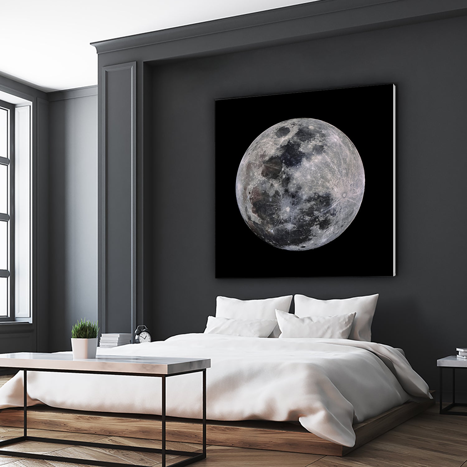 Super Moon by Lorenzo Bustillo on GIANT ART - gray photo illustration