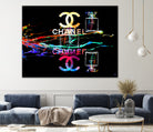 Chanel Perfumes by Daniel Janda on GIANT ART - black mixed media