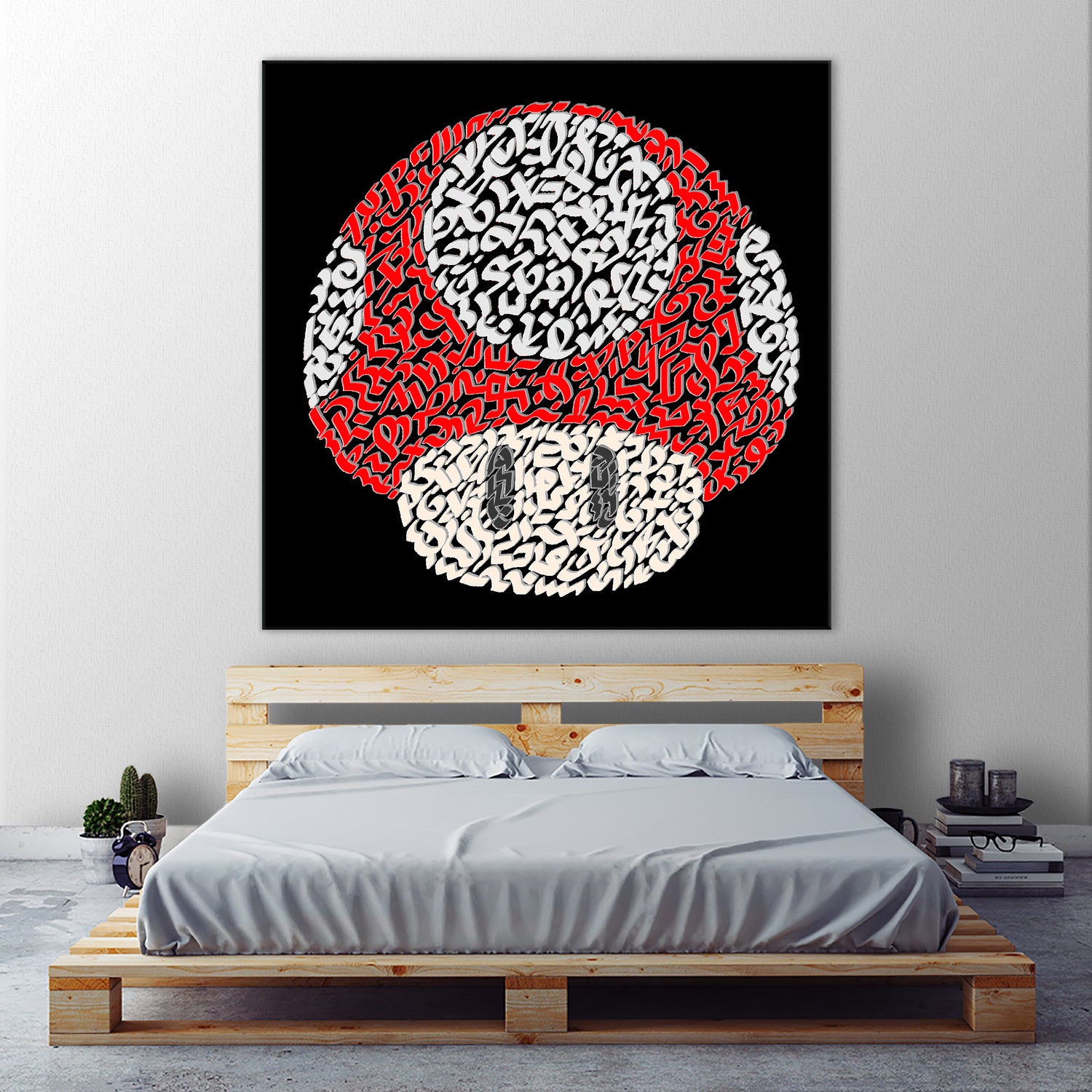 The Red Mushroom in Mario Bros by Caroline BESSIERES on GIANT ART - red digital drawing