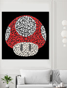 The Red Mushroom in Mario Bros by Caroline BESSIERES on GIANT ART - red digital drawing