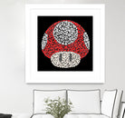 The Red Mushroom in Mario Bros by Caroline BESSIERES on GIANT ART - red digital drawing