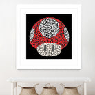 The Red Mushroom in Mario Bros by Caroline BESSIERES on GIANT ART - red digital drawing