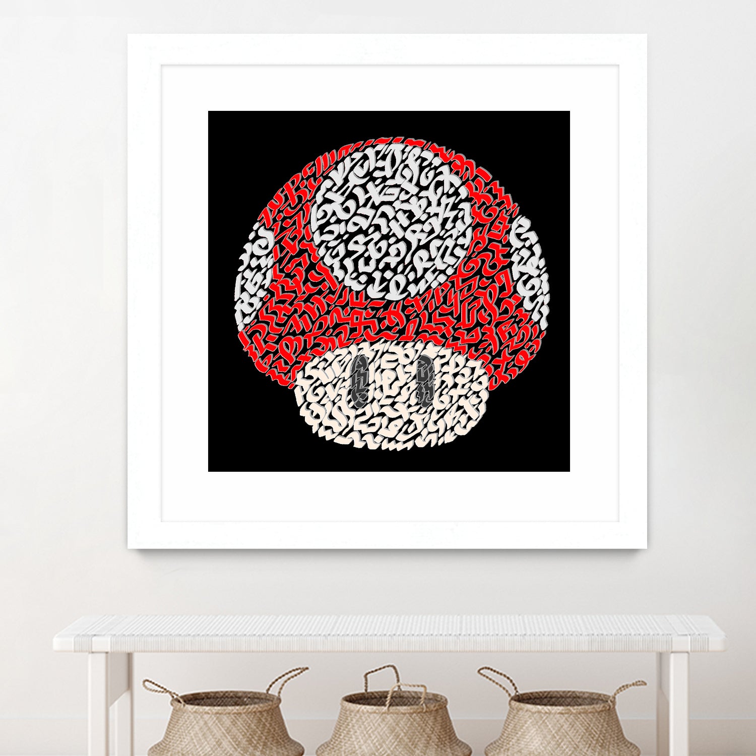 The Red Mushroom in Mario Bros by Caroline BESSIERES on GIANT ART - red digital drawing