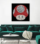 The Red Mushroom in Mario Bros by Caroline BESSIERES on GIANT ART - red digital drawing