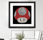 The Red Mushroom in Mario Bros by Caroline BESSIERES on GIANT ART - red digital drawing