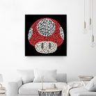 The Red Mushroom in Mario Bros by Caroline BESSIERES on GIANT ART - red digital drawing