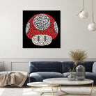 The Red Mushroom in Mario Bros by Caroline BESSIERES on GIANT ART - red digital drawing