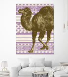 Bazaar Camel Lavender by Thomas Fernez on GIANT ART - fuchsia digital drawing