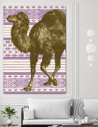 Bazaar Camel Lavender by Thomas Fernez on GIANT ART - fuchsia digital drawing