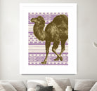 Bazaar Camel Lavender by Thomas Fernez on GIANT ART - fuchsia digital drawing