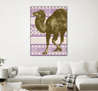 Bazaar Camel Lavender by Thomas Fernez on GIANT ART - fuchsia digital drawing