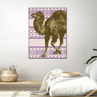 Bazaar Camel Lavender by Thomas Fernez on GIANT ART - fuchsia digital drawing