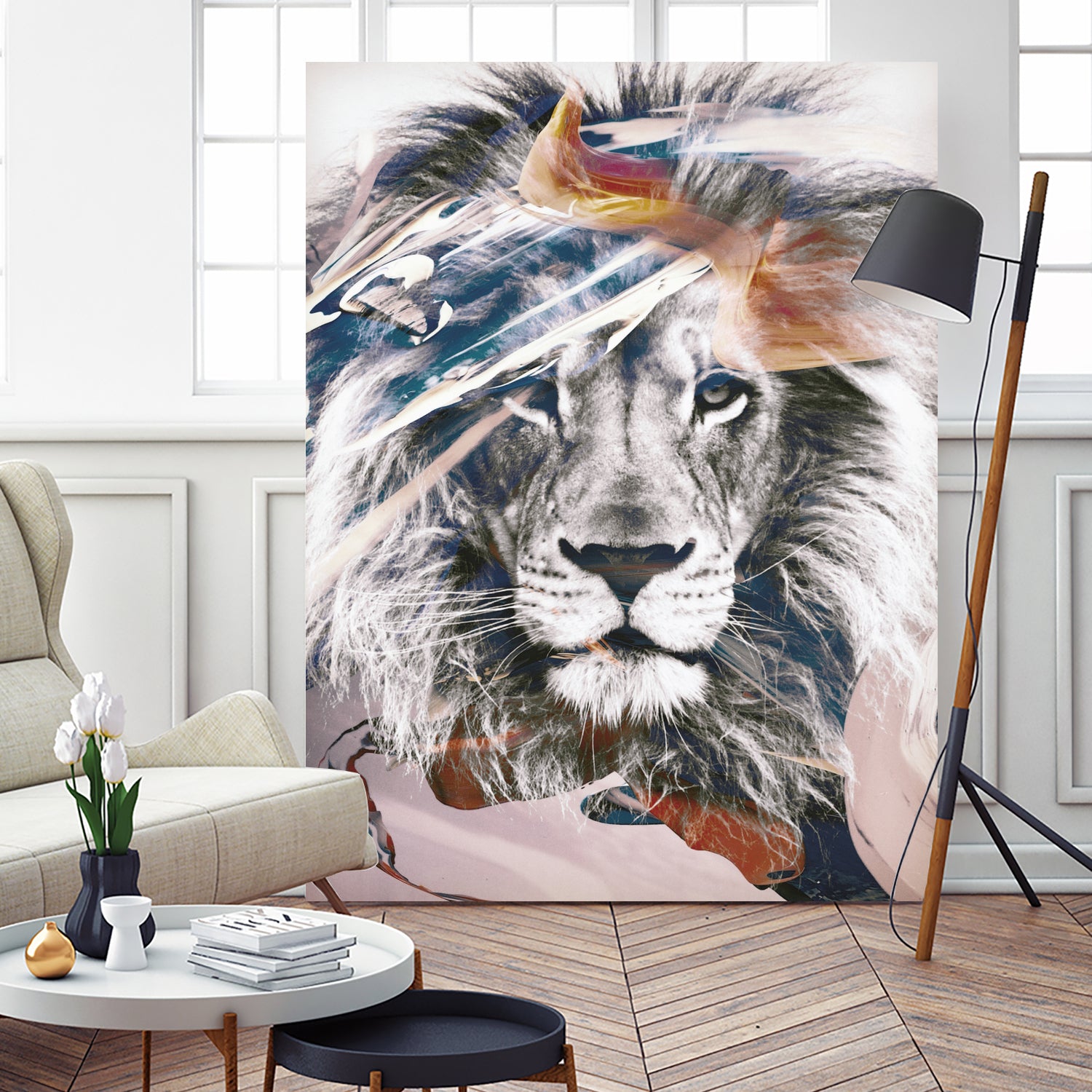 LION 6 by dada22 . on GIANT ART - white digital painting