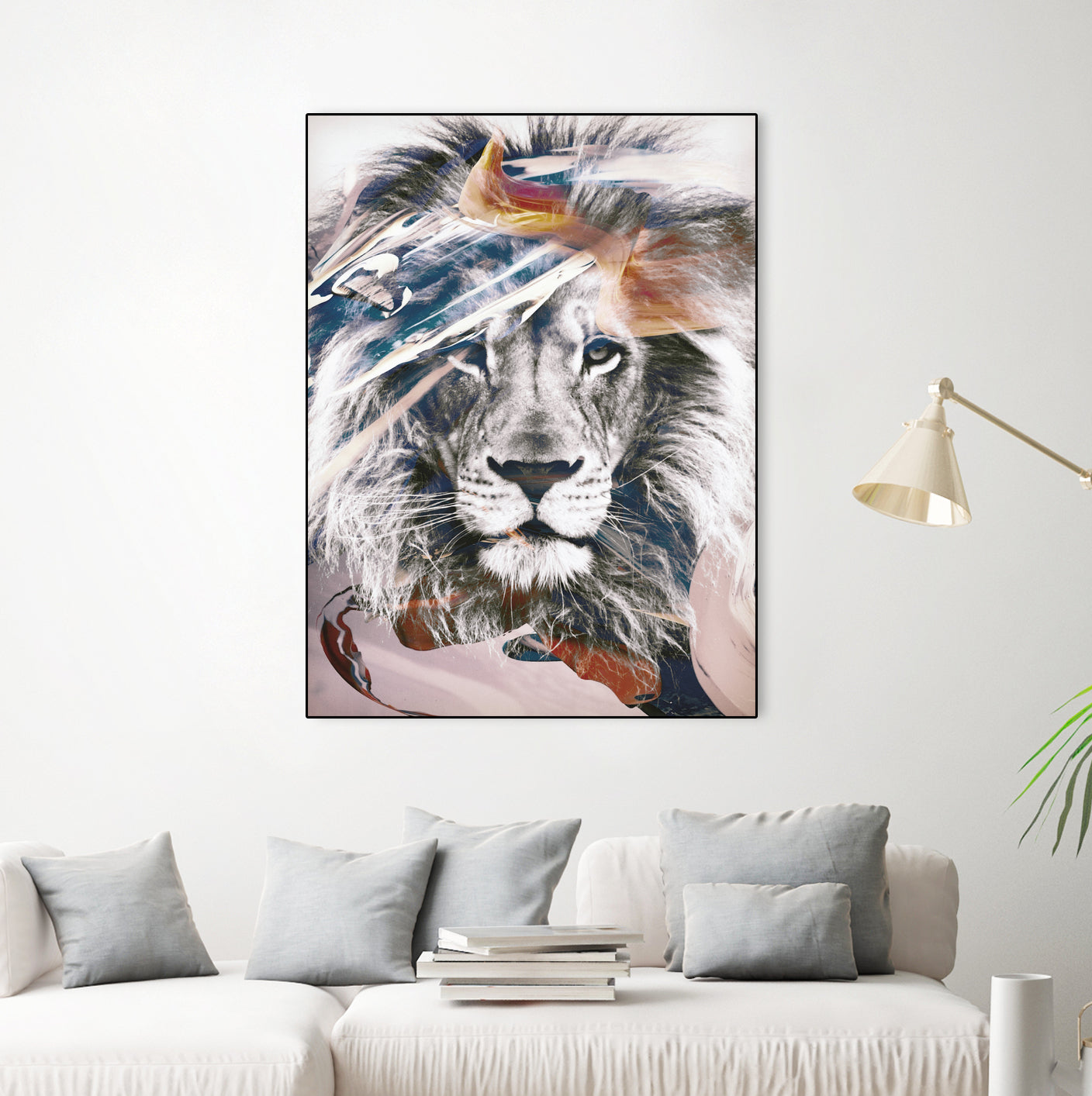 LION 6 by dada22 . on GIANT ART - white digital painting