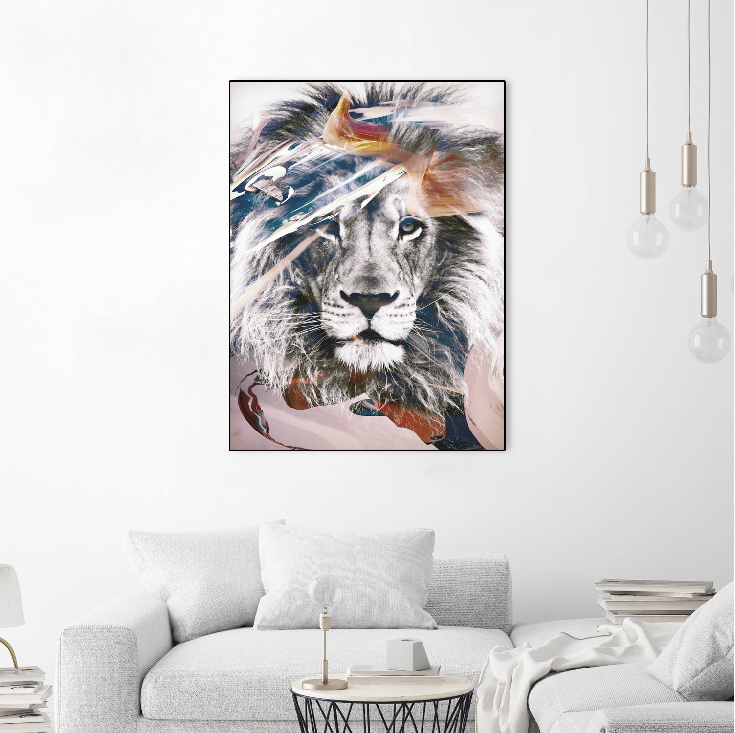 LION 6 by dada22 . on GIANT ART - white digital painting