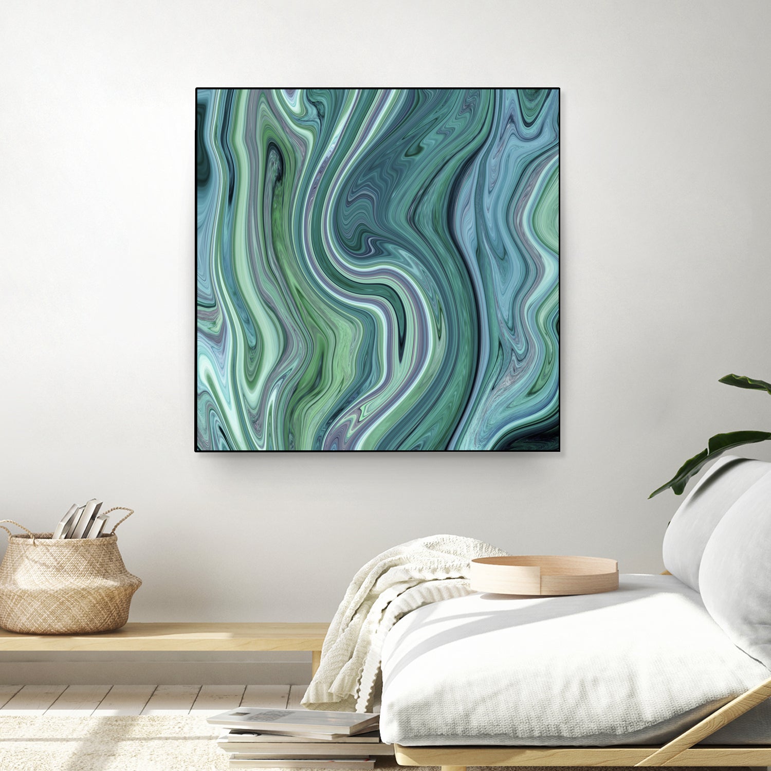 Green marble I by Tania Amrein on GIANT ART - green digital drawing