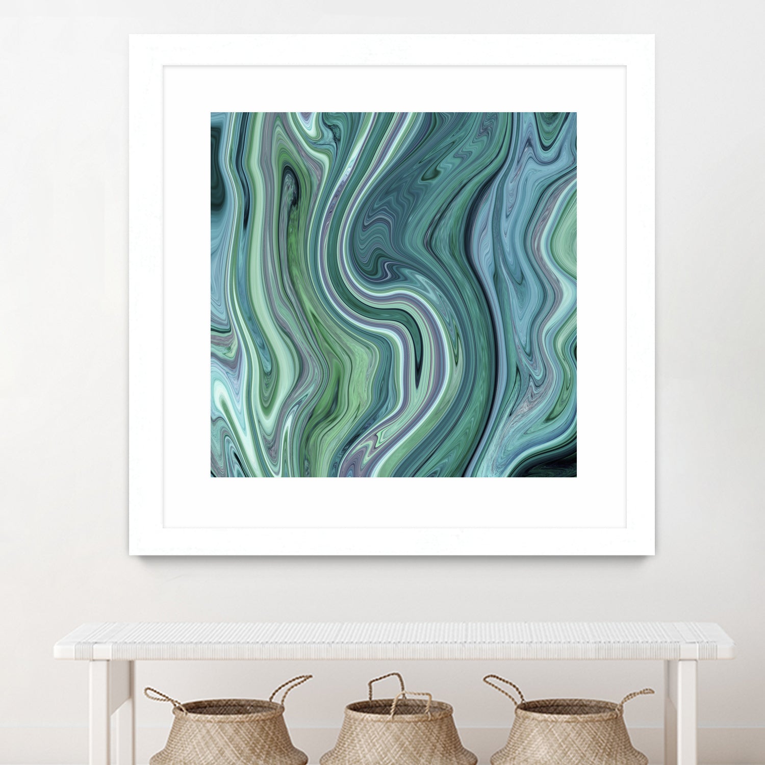 Green marble I by Tania Amrein on GIANT ART - green digital drawing