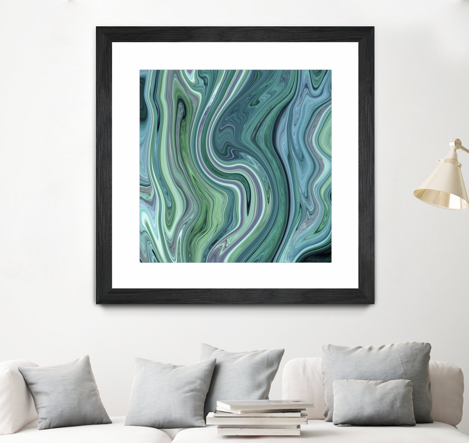 Green marble I by Tania Amrein on GIANT ART - green digital drawing