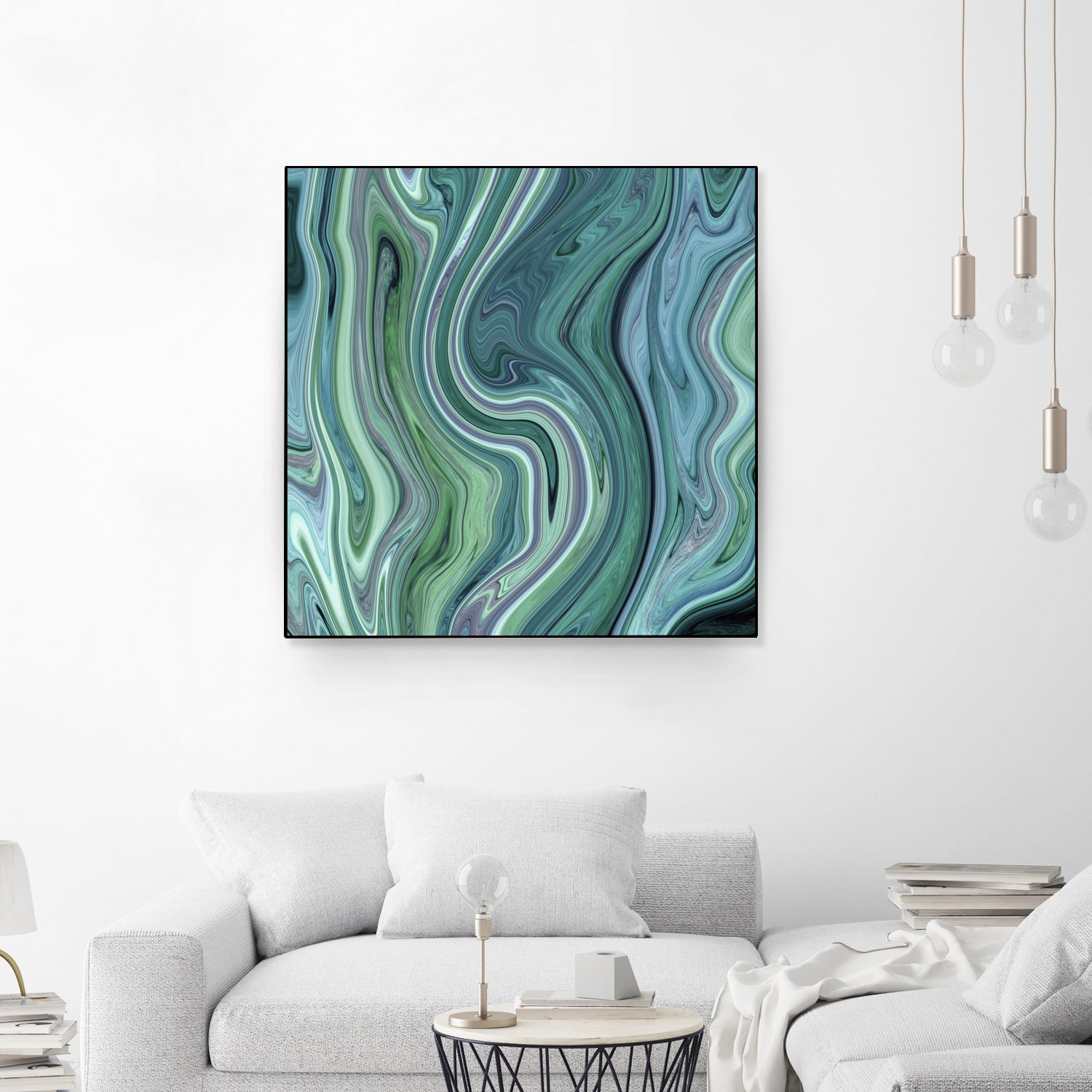 Green marble I by Tania Amrein on GIANT ART - green digital drawing