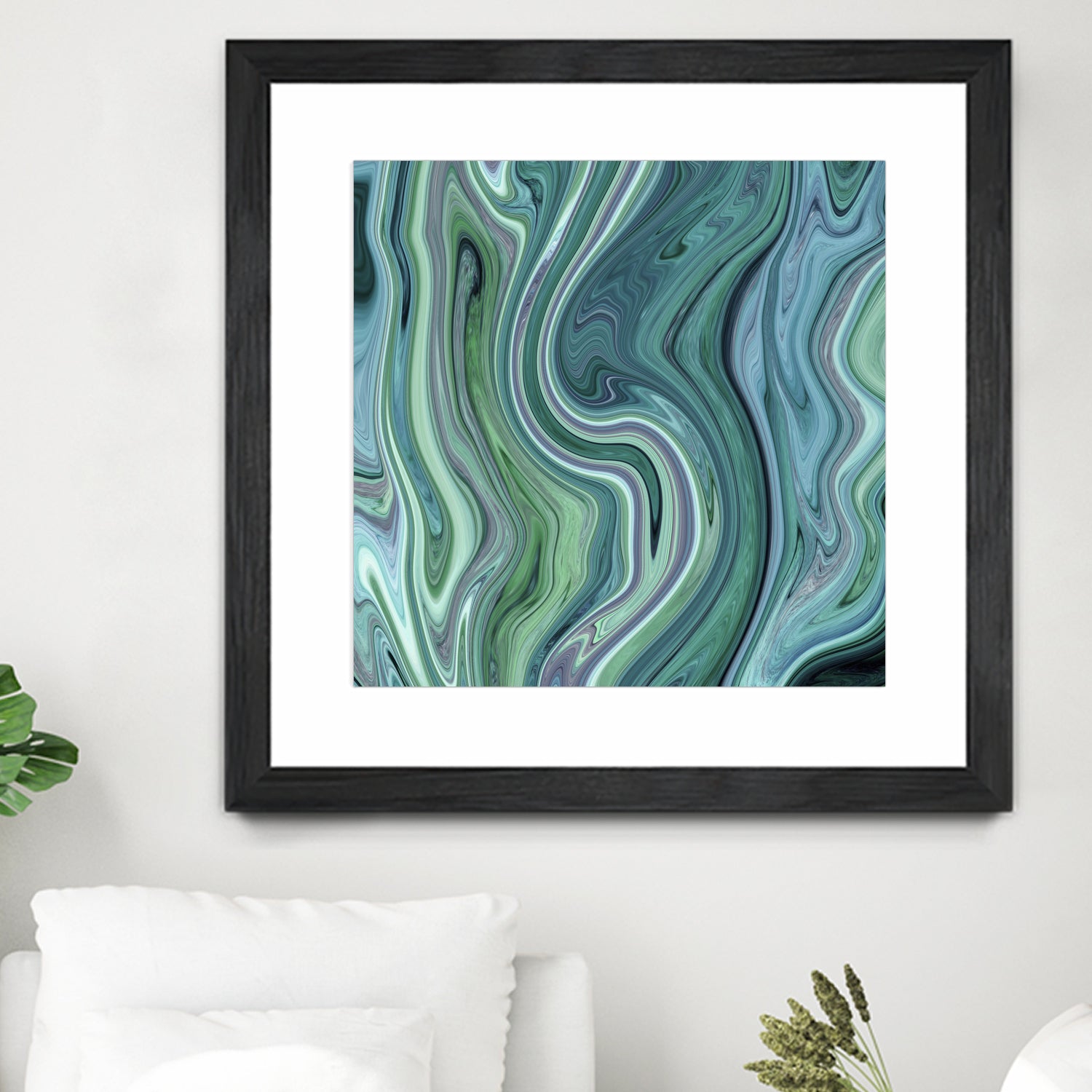 Green marble I by Tania Amrein on GIANT ART - green digital drawing