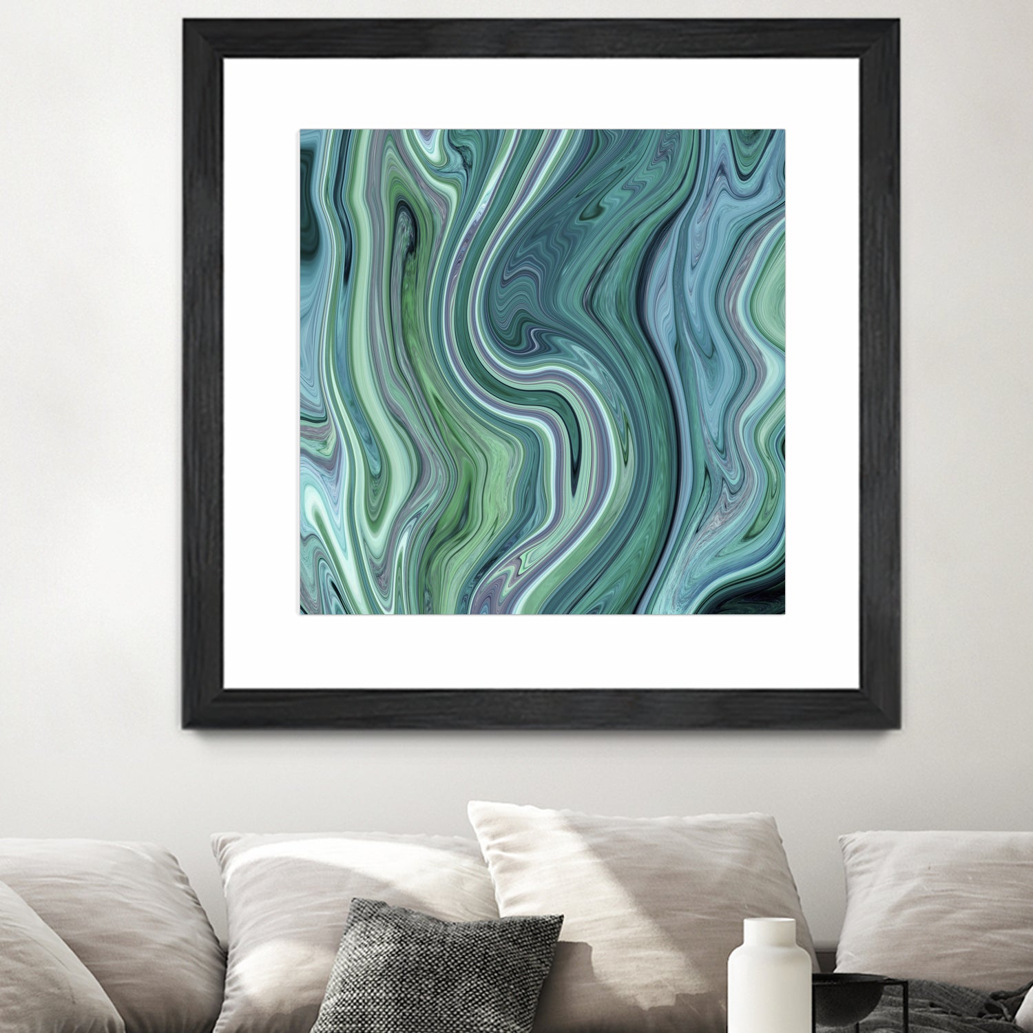 Green marble I by Tania Amrein on GIANT ART - green digital drawing