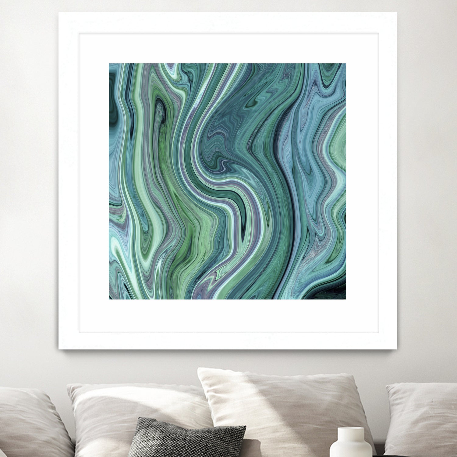 Green marble I by Tania Amrein on GIANT ART - green digital drawing