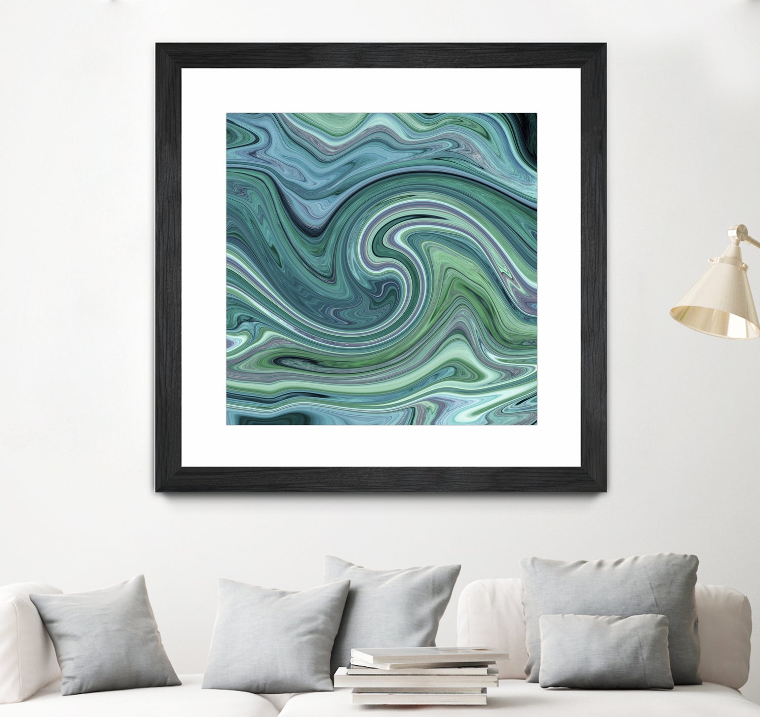 Green marble II by Tania Amrein on GIANT ART - green digital drawing