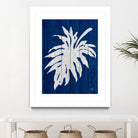 Blue Nature Dark Blue Palm5 by Catia Keck on GIANT ART - blue photo manipulation