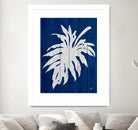 Blue Nature Dark Blue Palm5 by Catia Keck on GIANT ART - blue photo manipulation