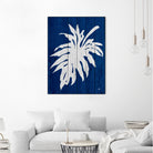 Blue Nature Dark Blue Palm5 by Catia Keck on GIANT ART - blue photo manipulation