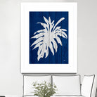 Blue Nature Dark Blue Palm5 by Catia Keck on GIANT ART - blue photo manipulation