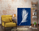Blue Nature Dark Blue Palm4 by Catia Keck on GIANT ART - blue mixed media