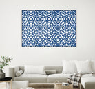 Moroccan LaceBlue by Catia Keck on GIANT ART - blue mixed media