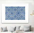 Moroccan LaceBlue by Catia Keck on GIANT ART - blue mixed media