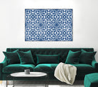 Moroccan LaceBlue by Catia Keck on GIANT ART - blue mixed media