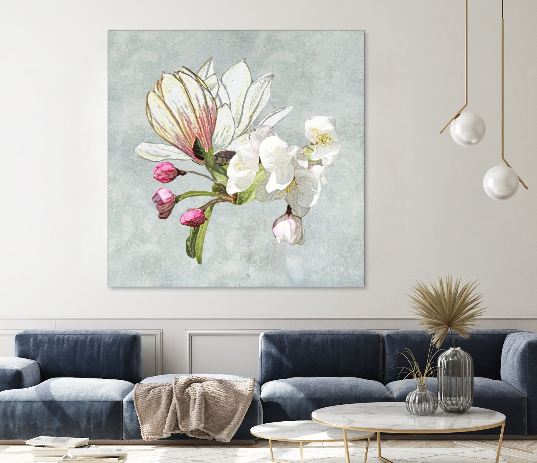 Magic in the air - blossoming by anne corr on GIANT ART - gray digital painting