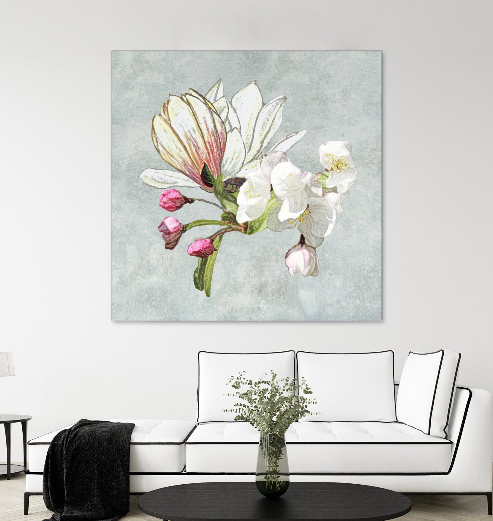 Magic in the air - blossoming by anne corr on GIANT ART - gray digital painting