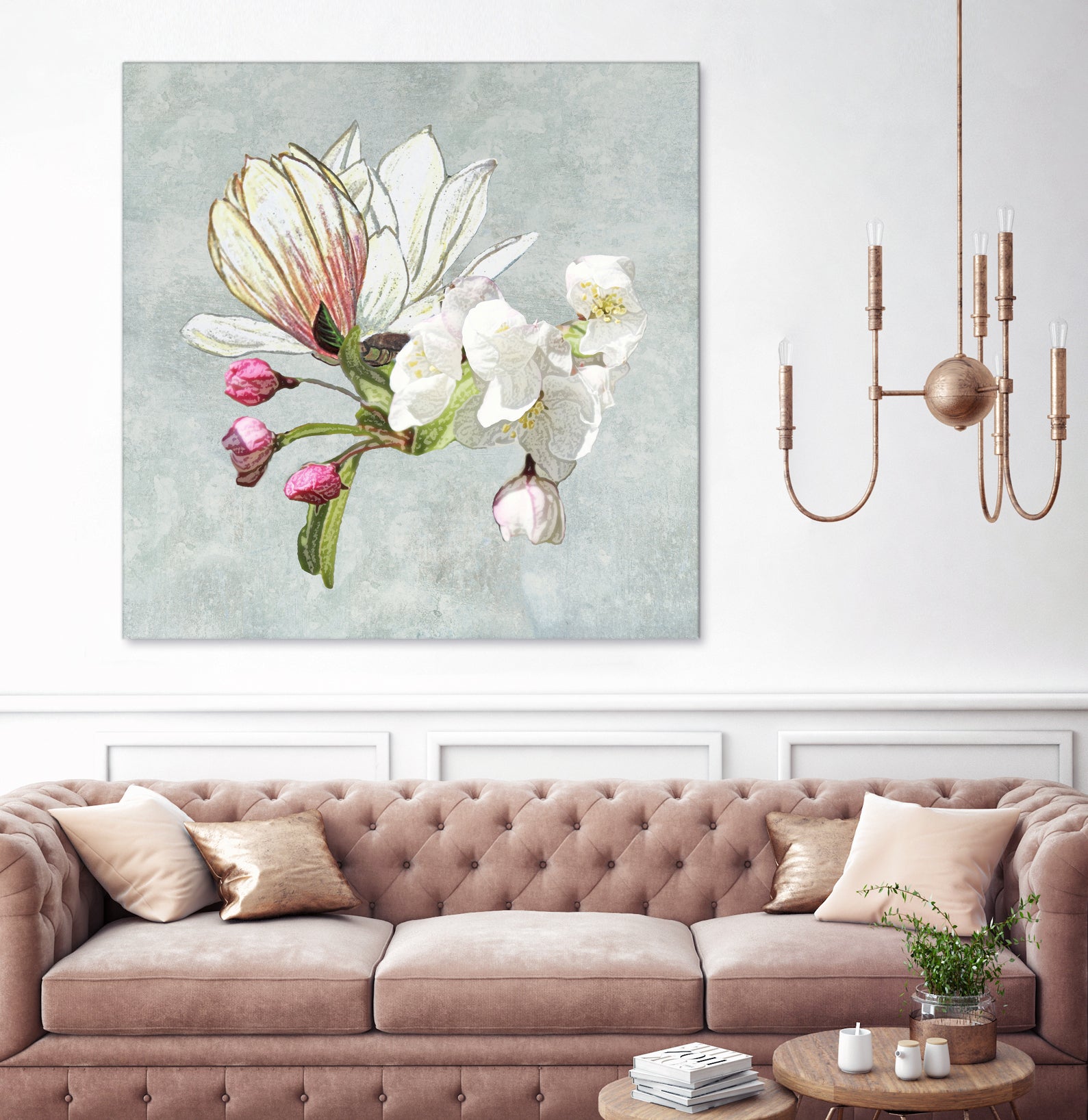 Magic in the air - blossoming by anne corr on GIANT ART - gray digital painting