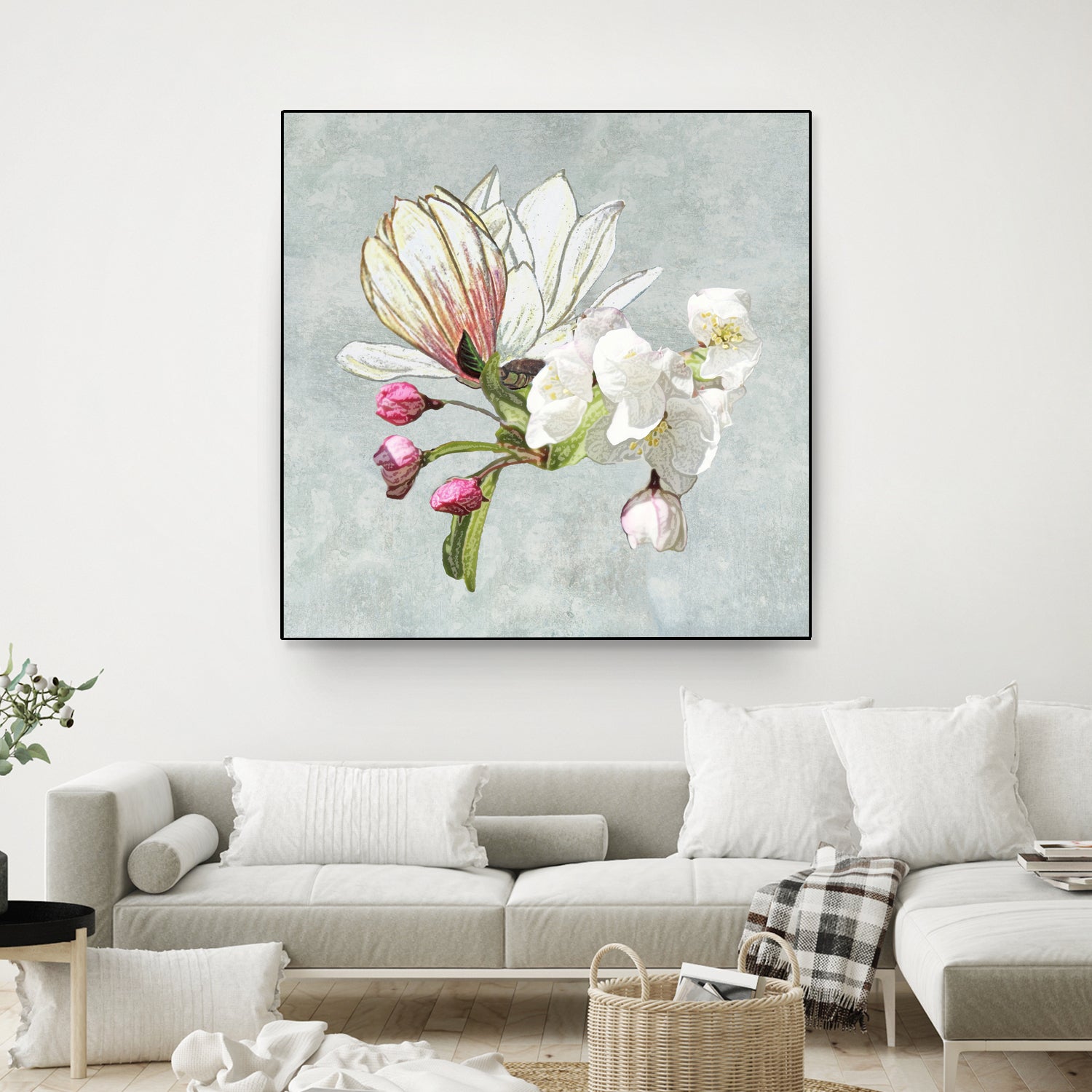 Magic in the air - blossoming by anne corr on GIANT ART - gray digital painting