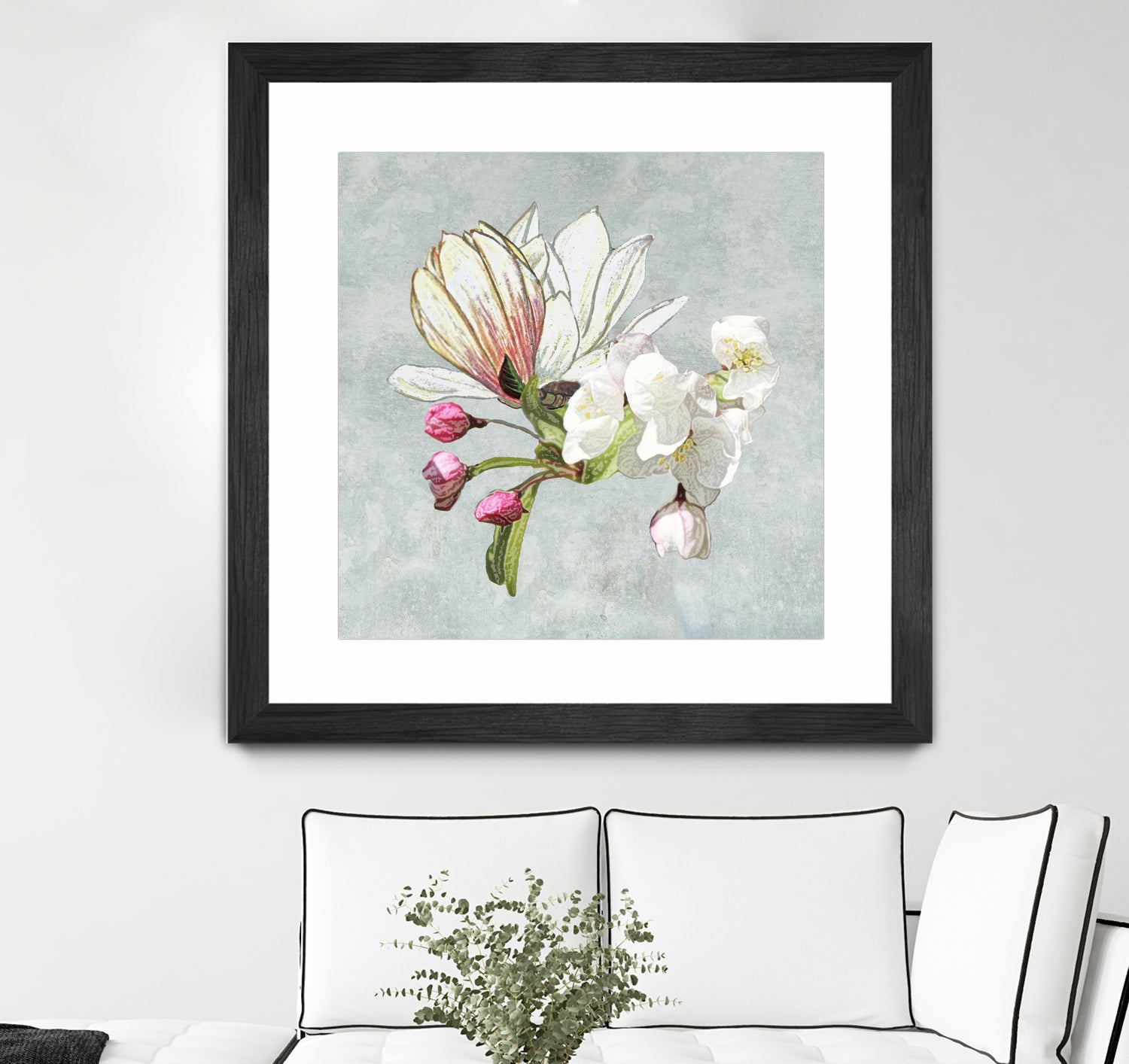 Magic in the air - blossoming by anne corr on GIANT ART - gray digital painting